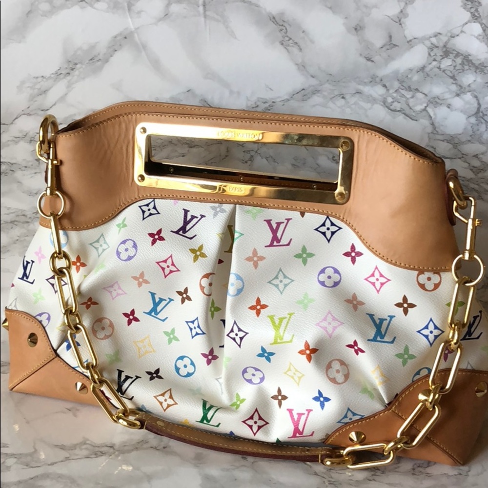 LOUIS VUITTON Multicolor Judy GM White - LIMITED